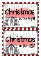 Vorschau - Arbeitsblätter - Christmas in the USA: Booklet & Bild- und Wortkarten - Seite 1