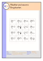 Vorschau - Spiele - Bingokarten - Englisch - Hörverstehen - weather and seasons - Deckblatt