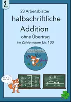 Vorschau - Arbeitsblätter - Halbschriftliche Addition #lmpkracher2020 ohne Übertrag ZR bis 100 Rechenstrich Rechenschritt - Deckblatt