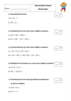 Vorschau - Klassenarbeiten - Klassenarbeit Gleichungen und Terme - Seite 2