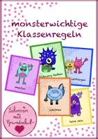 Vorschau - Poster - monsterwichtige Klassenregeln - Deckblatt