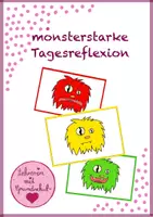 Vorschau - Bildkarten - monsterstarke Tagesreflexion - Deckblatt