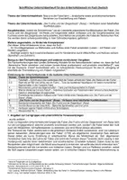 Vorschau - Stundenentwürfe - Unterrichtsentwurf: Fabel schreiben - Seite 1