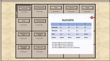 Vorschau - Interaktives Material - die Grammatikschubladen - Grammatikthemen A1-B2 - Seite 1