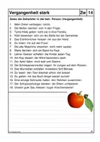 Vorschau - Arbeitsblätter - Arbeitsblätter: starke und schwache Konjugation (Vergangenheit) - Deckblatt