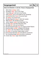 Vorschau - Arbeitsblätter - Arbeitsblätter: starke und schwache Konjugation (Vergangenheit) - Seite 1