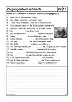 Vorschau - Arbeitsblätter - Arbeitsblätter: starke und schwache Konjugation (Vergangenheit) - Seite 2