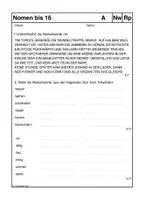 Vorschau - Test - Tests zu Nomen (Gruppe A, B) - Deckblatt