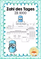 Vorschau - Arbeitsblätter - Zahl des Tages / Zahl der Woche (Zahlenraum 1000) - Deckblatt