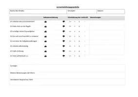 Vorschau - Lehrpläne/Lehrermaterial - Lernentwicklungsgespräche Bewertungsbogen - Seite 2