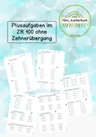 Vorschau - Arbeitsblätter - Rechnen Im ZR 100 Ohne ZÜ - Deckblatt
