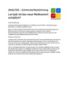 Vorschau - Arbeitsblätter - Lernjob zu Extremwerten: Ist das neue Medikament schädlich? - Seite 1