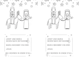Vorschau - Arbeitsblätter - Weihnachtsgeschichte Arbeitsblätter, Rätsel, basteln 1./2. Klasse - Seite 1