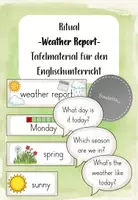 Vorschau - Bildkarten - Weather Report - Ritual für den Englischunterricht - Deckblatt