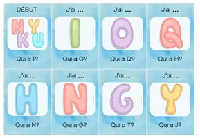 Vorschau - Spiele - "J'ai... Qui a...?" Alphabet Französisch - Seite 2