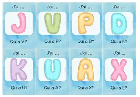 Vorschau - Spiele - "J'ai... Qui a...?" Alphabet Französisch - Seite 3