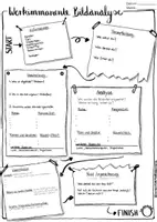 Vorschau - Arbeitsblätter - Werkimmanente Bildanalyse (Schreibvorbereitung) - Deckblatt
