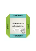 Vorschau - Aufgabenkarten - 50 Lernkrarten der vier Fälle - Seite 3
