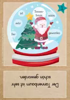 Vorschau - Fördermaterial/Inklusion - Weihnachten: Schüttelsätze in der Schneekugel - Seite 1