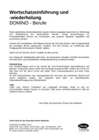 Vorschau - Spiele - Berufe-Domino zur Wortschatzeinführung DaZ/DaF - Seite 1