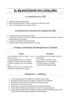 Vorschau - Merkblätter - Merkzettel "El bilingüismo en Cataluña" - Seite 1