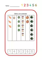 Vorschau - Arbeitsblätter - Zahlenraum ZR 1 - 6, Zahlen, Würfelbilder, Striche und Punkte - Seite 3