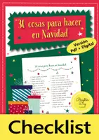 Vorschau - Arbeitsblätter - 30 cosas para hacer en Navidad: checklist (Spanisch) - Deckblatt