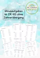 Vorschau - Arbeitsblätter - Materialpaket Rechnen im Zahlenraum 100 ohne ZÜ - Seite 1