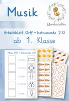 Vorschau - Arbeitsblätter - Meine Orff-Instrumente (diff. Arbeitsblatt) - 2.0 - Deckblatt