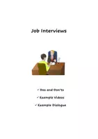 Vorschau - Arbeitsblätter - Job Interviews Dos and Don'ts & Example Interview - Seite 1