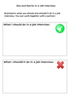 Vorschau - Arbeitsblätter - Job Interviews Dos and Don'ts & Example Interview - Seite 2