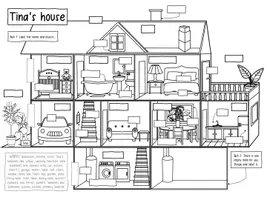 Vorschau - Arbeitsblätter - Parts of a House - Arbeitsblatt, Lösung und Flashcards - Seite 3