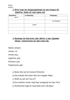 Vorschau - Arbeitsblätter - HÜ/Klassenarbeit Wortarten und Satzglieder - Seite 1