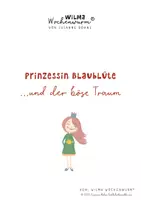 Vorschau - Mal- und Bastelvorlagen - Lerngeschichte mit Bastelanleitung Traumfänger - Prinzessin Blaublüte und der böse Traum - Wilma Wochenwurm - Seite 1
