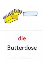 Vorschau - Fördermaterial/Inklusion - Wohnen DaZ - Geschirr - Besteck: DaZ Material - Vokabeln - Nomen - Bildkarten - Seite 3