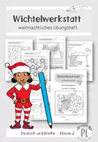 Vorschau - Arbeitsblätter - Wichtelwerkstatt: Übungsheft zu Weihnachten (Klasse 2) - Deckblatt