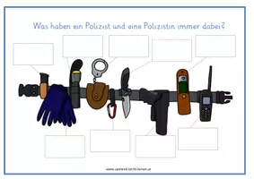 Vorschau - Arbeitsblätter - KLETT Ausrüstung Polizei - Seite 1