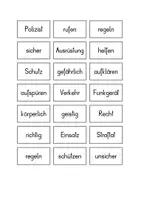 Vorschau - Arbeitsblätter - Thematische Wörtersammlung POLIZEI - Seite 3