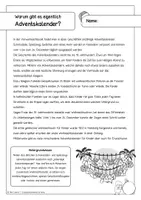 Vorschau - Arbeitsblätter - Präsent im Advent - Warum gibt es eigentlich Adventskalender (Lesetext, Arbeitsblatt, Bastelvorlage) - Seite 2