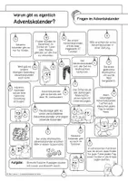Vorschau - Arbeitsblätter - Präsent im Advent - Warum gibt es eigentlich Adventskalender (Lesetext, Arbeitsblatt, Bastelvorlage) - Seite 3