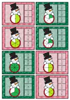 Vorschau - Stationenlernen - weihnachtliche / winterliche Klammerkarten Brüche - Seite 2