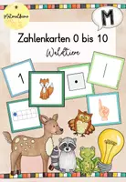 Vorschau - Spiele - Zahlenkarten von 0 bis 10 - Waldtiere - Deckblatt