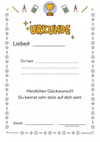 Vorschau - Arbeitsblätter - Urkunde für den Matheunterricht - Seite 1