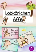 Vorschau - Bildkarten - Lobkärtchen Affe - Deckblatt