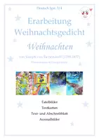 Vorschau - Arbeitsblätter - Deutsch - Erarbeitung Weihnachtsgedicht (#2), Klasse 3/4 - Deckblatt