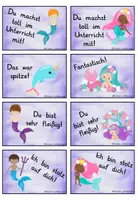 Vorschau - Bildkarten - Lobkärtchen Meerjungfrauen - Seite 3