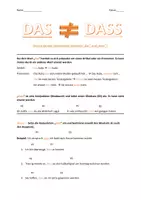 Vorschau - Arbeitsblätter - DAS oder DASS - Arbeitsblätter mit Lösung - Deckblatt