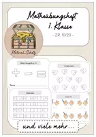 Vorschau - Arbeitsblätter - Mathe Übungsheft 1. Klasse ZR bis 10 - Deckblatt