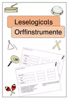 Vorschau - Arbeitsblätter - Leselogicals Orffinstrumente - Deckblatt