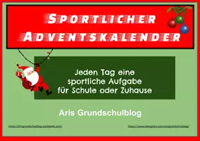 Vorschau - Bildkarten - Sportlicher Adventskalender - Deckblatt